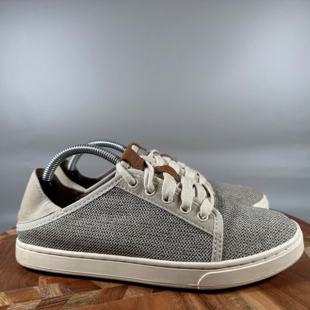 OluKai Pehuea Li Tapa Sahara Mesh Lace Up Sneakers Womens 6.5 20379-2020